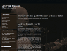 Tablet Screenshot of andrzejbrzeski.art.pl